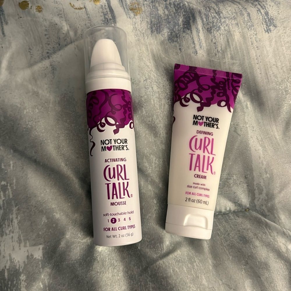 Not your mothers defining curl talk cream and activating curl talk mousse minis